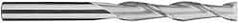SGS - 5/16", 1-5/8" LOC, 5/16" Shank Diam, 4" OAL, 2 Flute, Solid Carbide Square End Mill - Single End, Uncoated, Spiral Flute, 30° Helix, Centercutting, Right Hand Cut, Right Hand Flute, Series 3EL - Eagle Tool & Supply