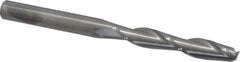 SGS - 1/2", 3" LOC, 1/2" Shank Diam, 6" OAL, 2 Flute, Solid Carbide Square End Mill - Single End, Uncoated, Spiral Flute, 30° Helix, Centercutting, Right Hand Cut, Right Hand Flute, Series 3EL - Eagle Tool & Supply