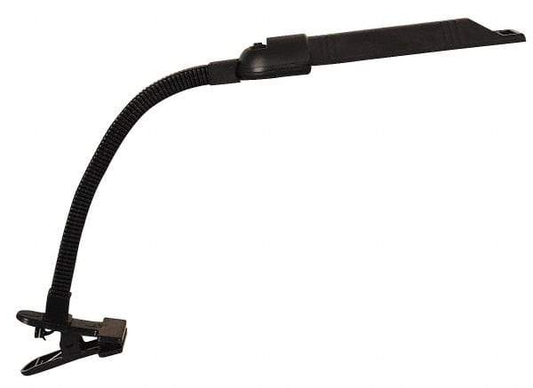 Value Collection - 25 Inch, Gooseneck, Clamp, Floor and Hook Mounted, Spike, Fluorescent, Black, Desk Light - 13 Watt, Nonmagnifying - Eagle Tool & Supply