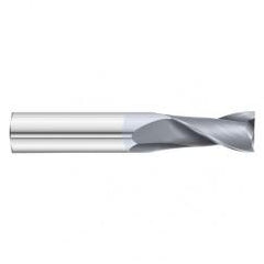 7/16 Dia. x 2-3/4 Overall Length 2-Flute Square End Solid Carbide SE End Mill-Round Shank-Center Cut-TiCN - Eagle Tool & Supply