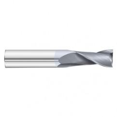 29/64 Dia. x 3 Overall Length 2-Flute Square End Solid Carbide SE End Mill-Round Shank-Center Cut-TiCN - Eagle Tool & Supply