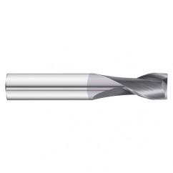 6mm Dia. x 50mm Overall Length 2-Flute Square End Solid Carbide SE End Mill-Round Shank-Center Cut-TiAlN - Eagle Tool & Supply