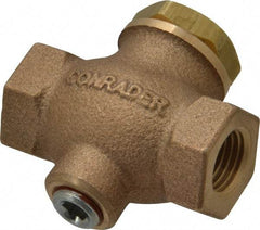 Conrader - 1/4" Bronze Check Valve - Inline, FNPT x FNPT - Eagle Tool & Supply