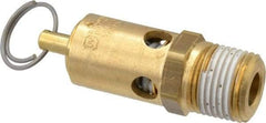 Conrader - 1/2" Inlet, ASME Safety Relief Valve - 150 Max psi, Brass, 274 Cubic' per Min - Eagle Tool & Supply