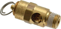 Conrader - 1/4" Inlet, ASME Safety Relief Valve - 150 Max psi, Brass, 136 Cubic' per Min - Eagle Tool & Supply