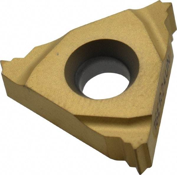 Seco - 16ER External Right Hand 24 UN Laydown Threading Insert - Grade CP300, TiAlN/TiN Coated Carbide - Eagle Tool & Supply
