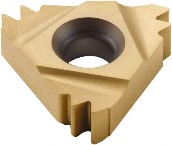 Seco - 22ER External Right Hand 11 Whitworth Laydown Threading Insert - Grade CP500, TiAlN/TiN Coated Carbide, 12.7mm Inscribed Circle - Eagle Tool & Supply