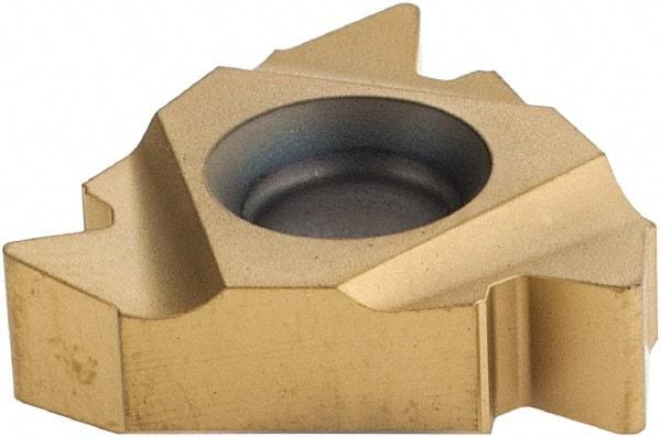 Seco - 22ER External Right Hand 5 API V 0.040 Laydown Threading Insert - Grade CP500, TiAlN/TiN Coated Carbide - Eagle Tool & Supply