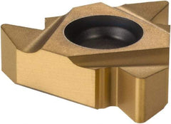 Seco - 22ER External Right Hand 5 UN Laydown Threading Insert - Grade CP500, TiAlN/TiN Coated Carbide, 12.7mm Inscribed Circle - Eagle Tool & Supply