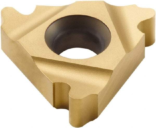 Seco - 27ER External Right Hand 4 Round Laydown Threading Insert - Grade CP500, TiAlN/TiN Coated Carbide, 15.88mm Inscribed Circle - Eagle Tool & Supply