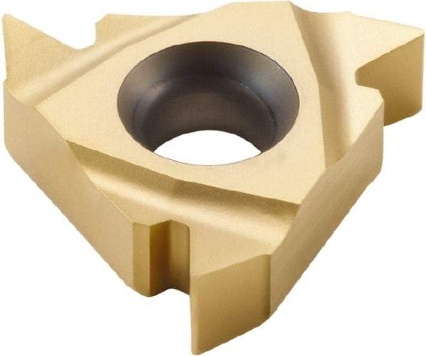 Seco - 16ER External Right Hand 14-8 Partial Profile 55° Laydown Threading Insert - Grade CP500, TiAlN/TiN Coated Carbide, 9.53mm Inscribed Circle - Eagle Tool & Supply