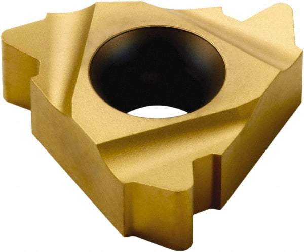 Seco - 22NR Internal Right Hand 4 API V 0.038R Laydown Threading Insert - Grade CP300, TiAlN/TiN Coated Carbide, 12.7mm Inscribed Circle - Eagle Tool & Supply