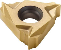 Seco - 16NL Internal Left Hand ISO Laydown Threading Insert - Grade CP300, TiAlN/TiN Coated Carbide, 9.53mm Inscribed Circle - Eagle Tool & Supply