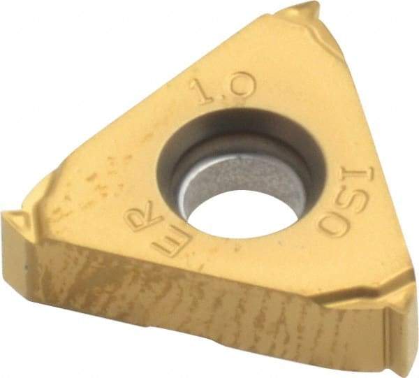 Seco - 16ER External Right Hand ISO Laydown Threading Insert - Grade CP500, TiAlN/TiN Coated Carbide - Eagle Tool & Supply