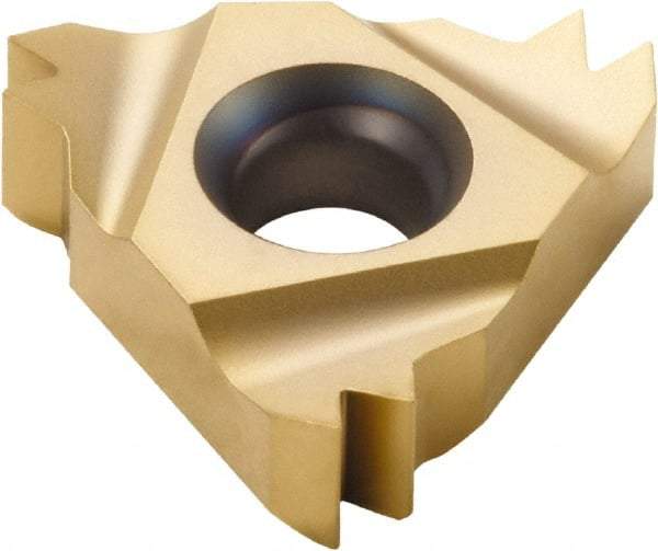 Seco - 22NR Internal Right Hand 11.5 NPT Laydown Threading Insert - Grade CP500, TiAlN/TiN Coated Carbide, 12.7mm Inscribed Circle - Eagle Tool & Supply