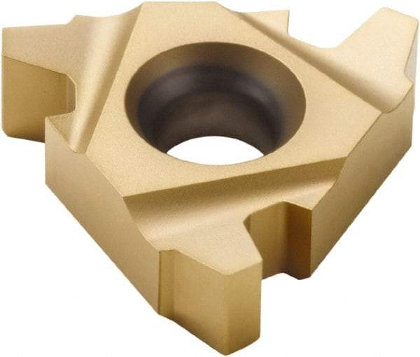 Seco - 16EL External Left Hand 10 Acme Laydown Threading Insert - Grade CP500, TiAlN/TiN Coated Carbide, 9.53mm Inscribed Circle - Eagle Tool & Supply