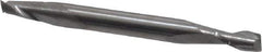 SGS - 5/32", 5/16" LOC, 3/16" Shank Diam, 2" OAL, 2 Flute, Solid Carbide Square End Mill - Double End, Uncoated, Spiral Flute, 30° Helix, Centercutting, Right Hand Cut, Right Hand Flute, Series 15 - Eagle Tool & Supply
