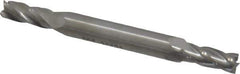 SGS - 13/64", 1/2" LOC, 1/4" Shank Diam, 2-1/2" OAL, 4 Flute, Solid Carbide Square End Mill - Double End, Uncoated, Spiral Flute, 30° Helix, Centercutting, Right Hand Cut, Right Hand Flute, Series 14 - Eagle Tool & Supply