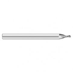 .0260 x .0780 x 1-1/2 2 Flute Ball Nose Sub-Miniature End Mill- Series 3215SM - Eagle Tool & Supply