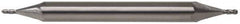 Atrax - 1/2" Diam, 1" LOC, 4 Flute Solid Carbide Ball End Mill - Uncoated, Double End, 4" OAL, 1/2" Shank Diam - Eagle Tool & Supply