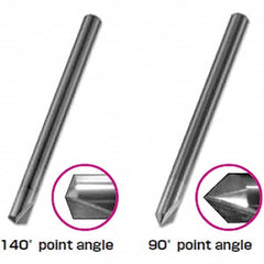 Tungaloy - 3mm Body Diam, 140°, 38.1mm OAL, Solid Carbide Spotting Drill - Eagle Tool & Supply