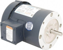 Leeson - 1 Max hp, 1,800 Max RPM, Premium Efficient Electric AC DC Motor - 575 V Input, Three Phase, 56C Frame, C-Face Mount, TEFC Enclosure - Eagle Tool & Supply