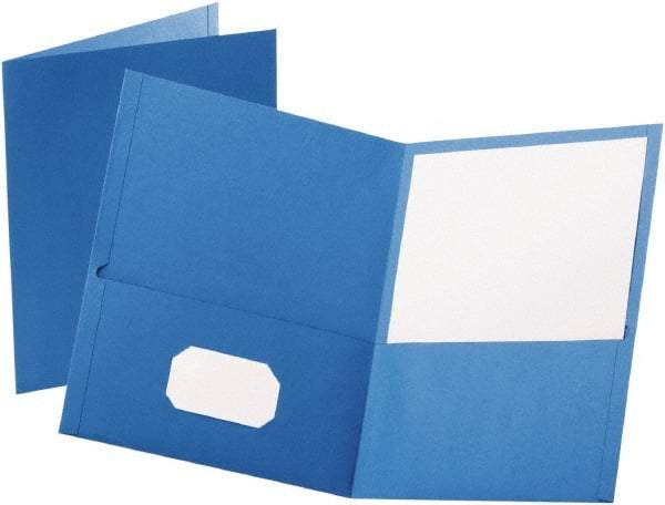 OXFORD - 8-1/2" Long x 11" Wide Pocket - Light Blue - Eagle Tool & Supply