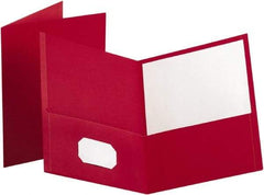 OXFORD - 8-1/2" Long x 11" Wide Pocket - Red - Eagle Tool & Supply