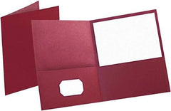 OXFORD - 8-1/2" Long x 11" Wide Pocket - Burgundy - Eagle Tool & Supply