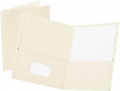 OXFORD - 8-1/2" Long x 11" Wide Pocket - White - Eagle Tool & Supply