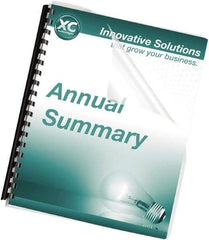 FELLOWES - 0.9" Long x 8" Wide Binding System Cover - Clear - Eagle Tool & Supply