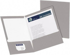 OXFORD - 8-1/2" Long x 11" Wide Pocket - Gray - Eagle Tool & Supply