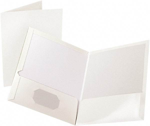 OXFORD - 8-1/2" Long x 11" Wide Pocket - White - Eagle Tool & Supply