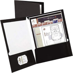 OXFORD - 8-1/2" Long x 11" Wide Pocket - Black - Eagle Tool & Supply