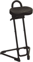 ShopSol - Swivel & Adjustable Stools Type: Sit-Stand Stool Base Type: Tubular Steel - Eagle Tool & Supply