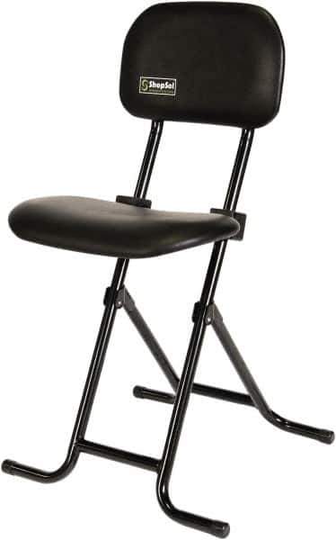 ShopSol - Swivel & Adjustable Stools Type: Sit-Stand Stool Base Type: Tubular Steel - Eagle Tool & Supply