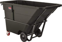 Suncast - 1,300 Lb Load Capacity, 33 Bushels, 1-1/2 Cu Yd, Polyethylene Tilt Truck - 41.28" Wide x 85.87" Long x 47.89" High, Matte Gray - Eagle Tool & Supply