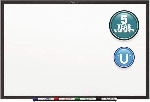 Quartet - 48" High x 72" Wide Magnetic Dry Erase Board - Steel, Includes Dry-Erase Marker & Mounting Kit - Eagle Tool & Supply