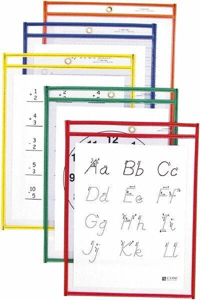 C-LINE - 12" High x 9" Wide Dry Erase - Plastic - Eagle Tool & Supply
