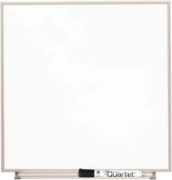 Quartet - 23" High x 23" Wide Magnetic Dry Erase Board - Glass, Includes Accessory Tray, Rail & Mounting Kit & Dry Erase Markers - Eagle Tool & Supply