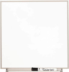 Quartet - 23" High x 23" Wide Magnetic Dry Erase Board - Glass, Includes Accessory Tray, Rail & Mounting Kit & Dry Erase Markers - Eagle Tool & Supply
