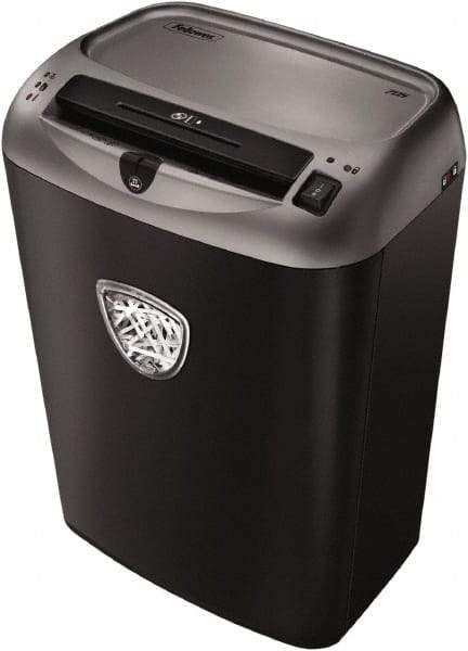 FELLOWES - 7/32" Strip, 14 Sheet Strip Cut Personal Shredder - 15-11/16" Long x 11-5/16" Wide x 18-13/16" High, Level 2 Security, 7 Gal Wastebasket - Eagle Tool & Supply