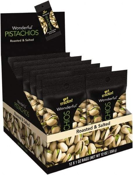 Paramount Farms - Nuts - Wonderful Pistachios, Roasted & Salted, 1 oz Pack, 12/Box - Eagle Tool & Supply