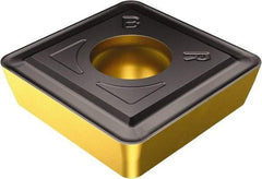 Sandvik Coromant - SPMT1212 BR Grade 4325 Carbide Turning Insert - TiCN/AI2O3/TiN Finish, 90° Square, 12.65mm Inscr Circle, 4mm Thick, 3/64" Corner Radius - Eagle Tool & Supply