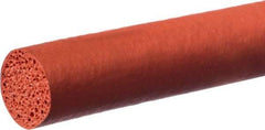 Value Collection - 10' Long, Silicone Foam Cord - 1/2" Diam, Red - Eagle Tool & Supply