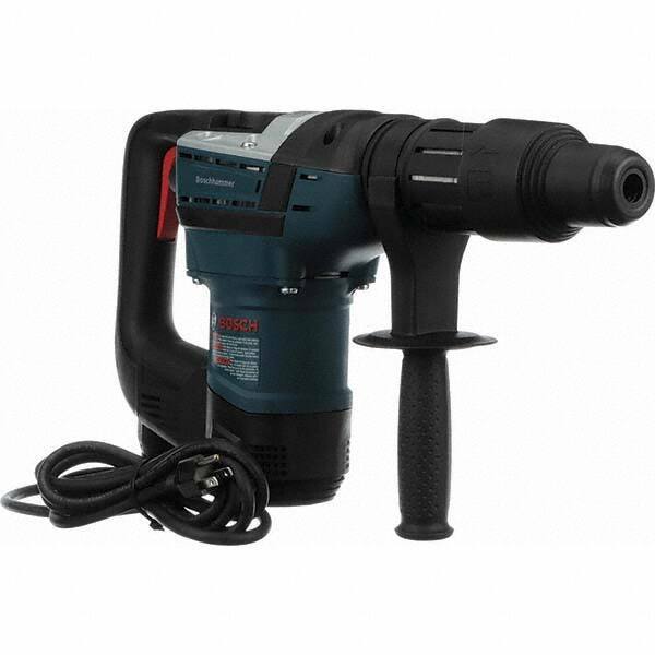 Bosch - 120 Volt 1-9/16" Keyless Chuck Electric Rotary Hammer - 0 to 3,600 BPM, 0 to 350 RPM - Eagle Tool & Supply