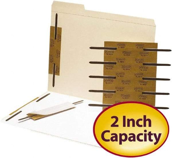 SMEAD - 100 Piece Paper File Fasteners - 8-1/16" Long - Eagle Tool & Supply