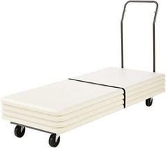 ALERA - 600 Lb Capacity Steel Folding Table Cart - Steel Deck, 20-3/4" OAW, 75-3/8" Platform Length x 8" Platform Height, Steel Casters - Eagle Tool & Supply