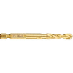 DeWALT - 9/32" High Speed Steel, 135° Point, Straight Shank Maintenance Drill Bit - Eagle Tool & Supply