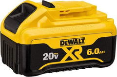 DeWALT - 20 Volt Lithium-Ion Power Tool Battery - 6 Ahr Capacity, 1 hr Charge Time, Series 20V Max - Eagle Tool & Supply